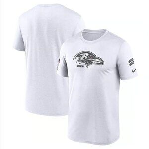 Nike White Baltimore Ravens Salute To Service Legend Performance T-Shirt